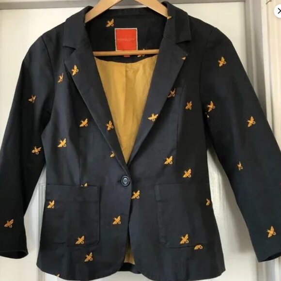 Modcloth Embroidered Bee Blazer S - Picture 1 of 6